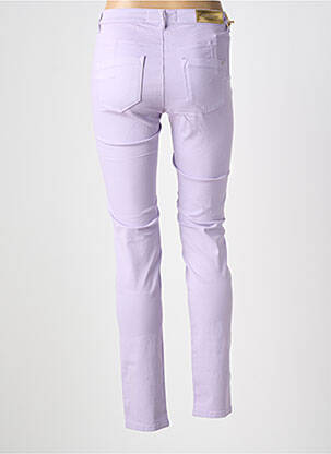 Pantalon slim stretch taille normale violet COUTURIST femme
