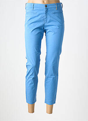 Pantalon 7/8 stretch taille normale bleu COUTURIST femme