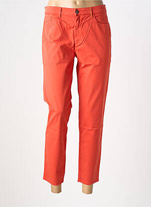 Pantalon 7/8 stretch taille normale orange COUTURIST femme