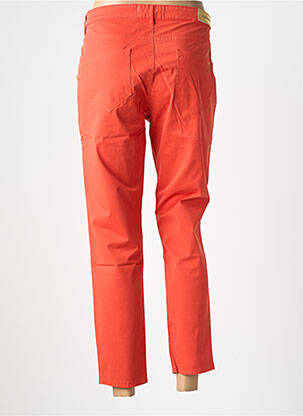 Pantalon 7/8 stretch taille normale orange COUTURIST femme