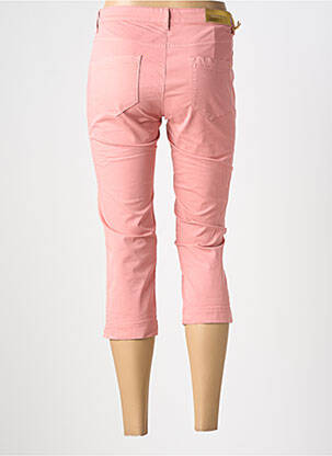 Pantacourt tissage popeline taille normale rose COUTURIST femme