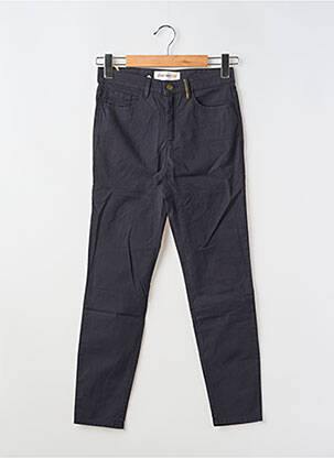 Pantalon slim tissage popeline taille normale bleu COUTURIST femme