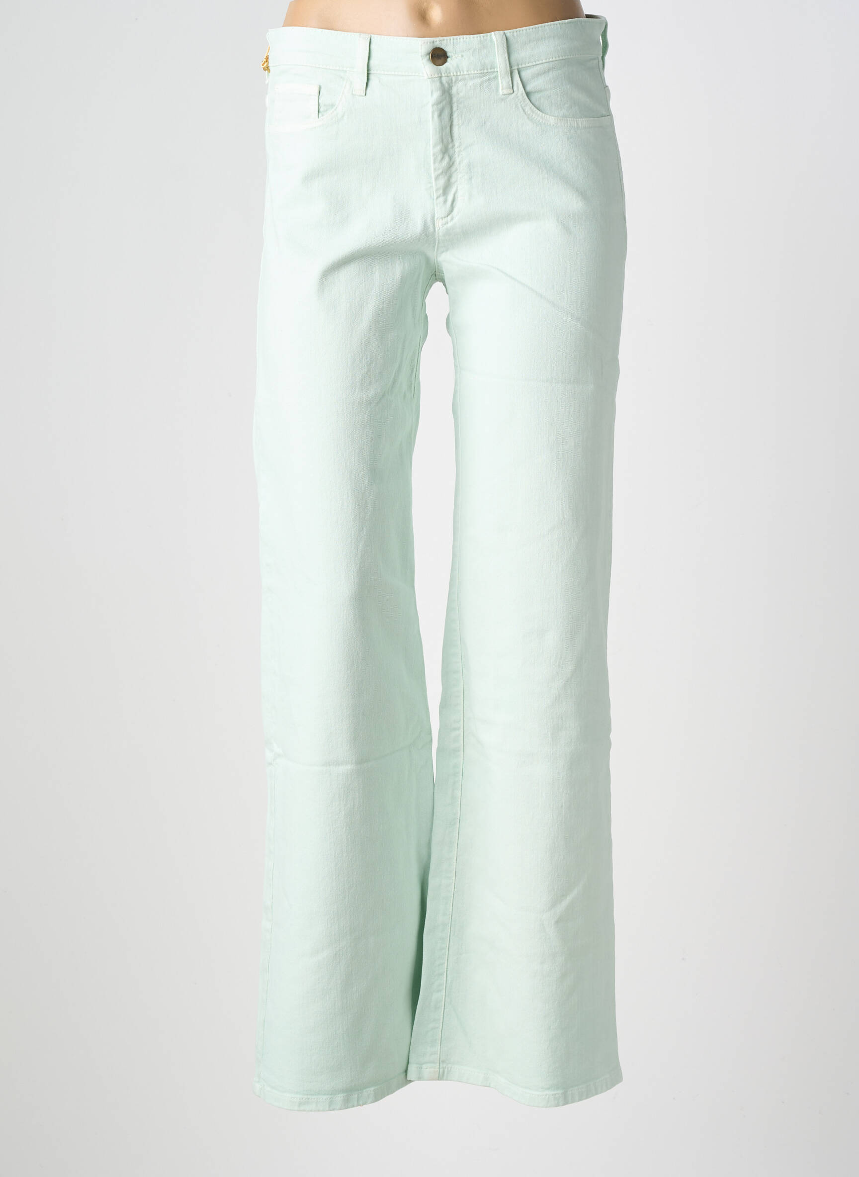 Jeans coupe droite stretch taille normale bleu COUTURIST femme