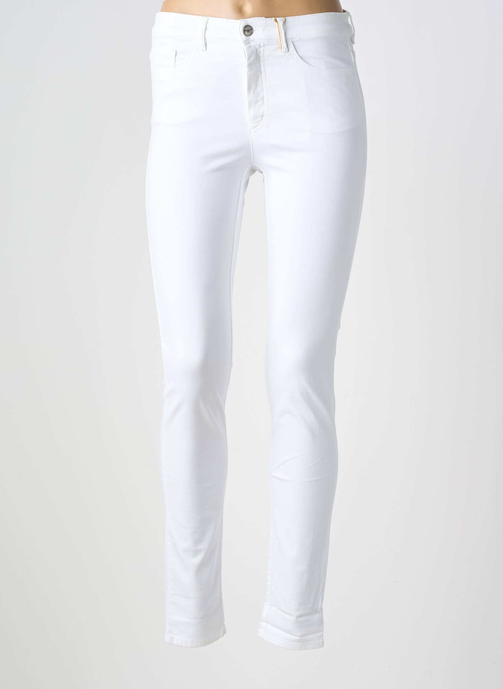 Pantalon slim stretch taille normale blanc COUTURIST femme