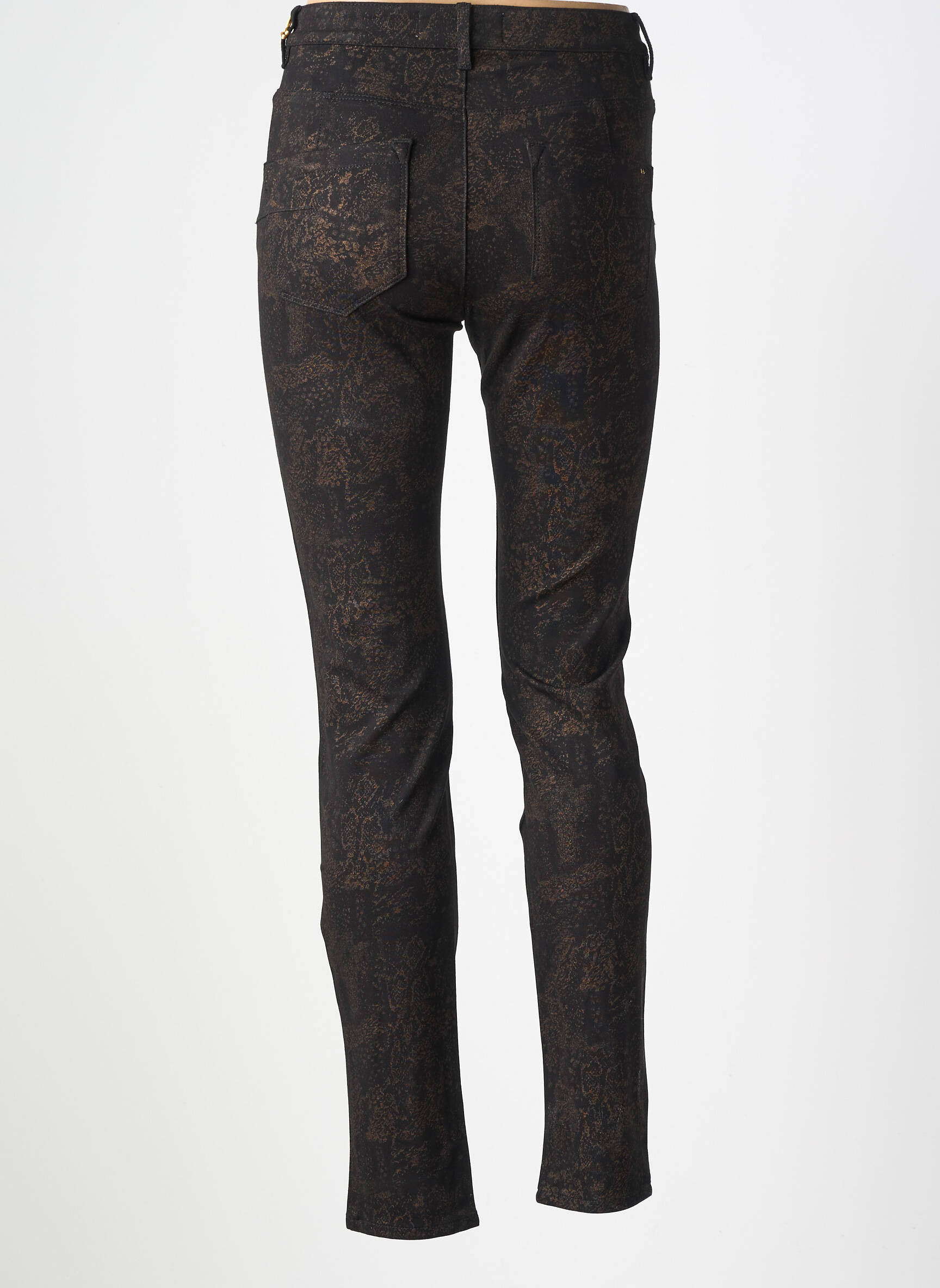 Pantalon slim stretch taille normale noir COUTURIST femme