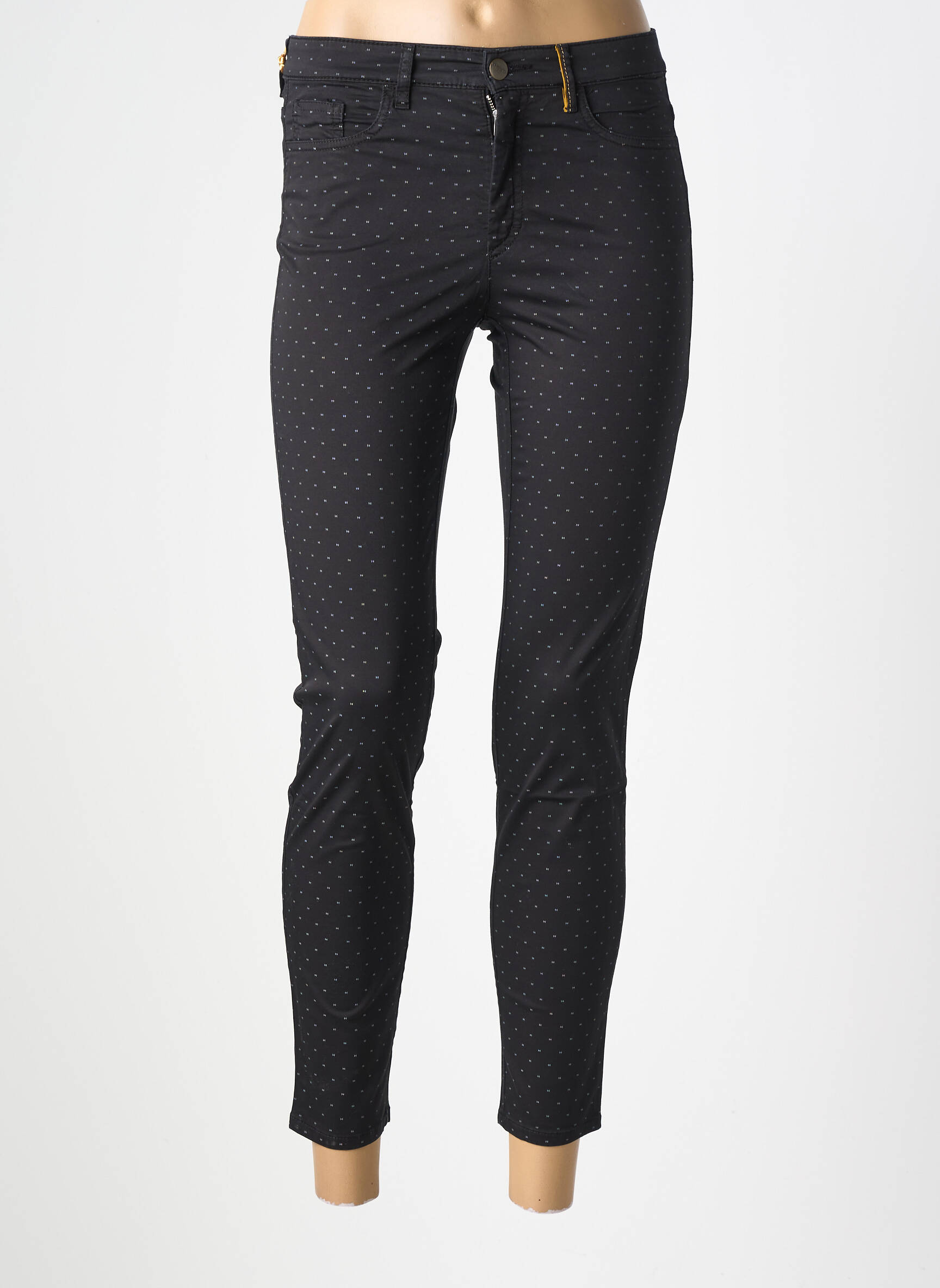 Pantalon 7/8 stretch taille normale noir COUTURIST femme