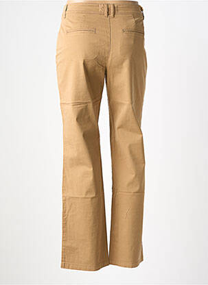Pantalon chino tissage popeline taille normale marron COUTURIST femme
