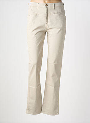 Pantalon slim tissage popeline taille normale gris COUTURIST femme