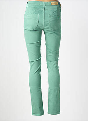 Jeans coupe slim stretch taille normale vert COUTURIST femme