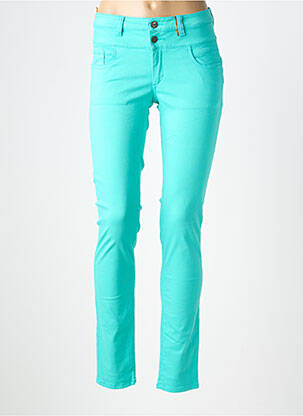 Jeans coupe slim stretch taille normale bleu COUTURIST femme