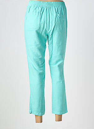 Pantalon 7/8 taille élastique taille normale bleu COUTURIST femme