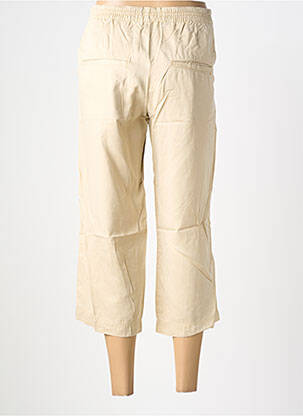 Pantacourt taille élastique taille normale beige COUTURIST femme