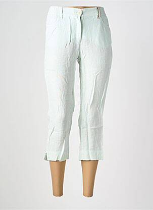 Pantacourt taille élastique taille normale bleu COUTURIST femme