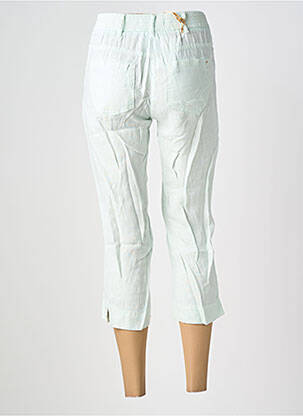 Pantacourt taille élastique taille normale bleu COUTURIST femme