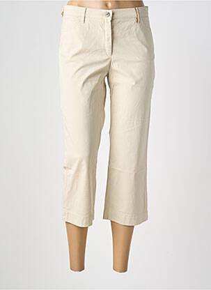 Pantacourt coupe droite taille normale beige COUTURIST femme
