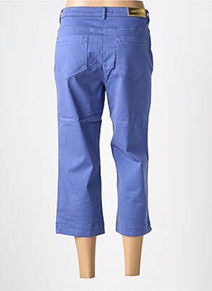 Pantacourt coupe droite taille normale bleu COUTURIST femme