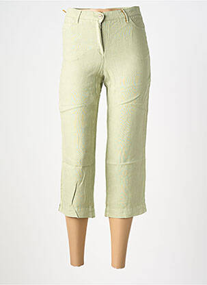 Pantacourt coupe droite taille normale vert COUTURIST femme