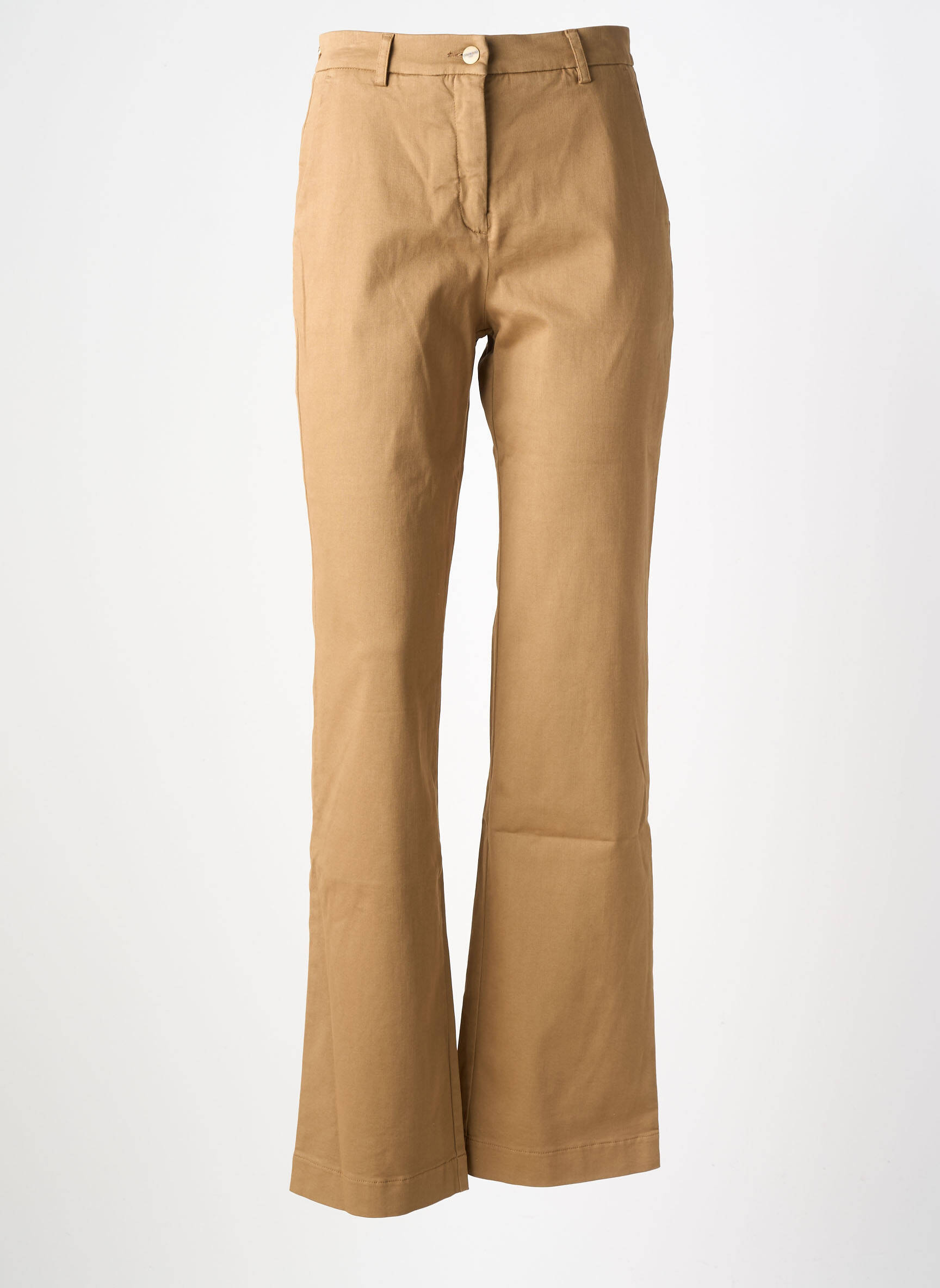 Pantalon flare taille normale taille normale marron COUTURIST femme