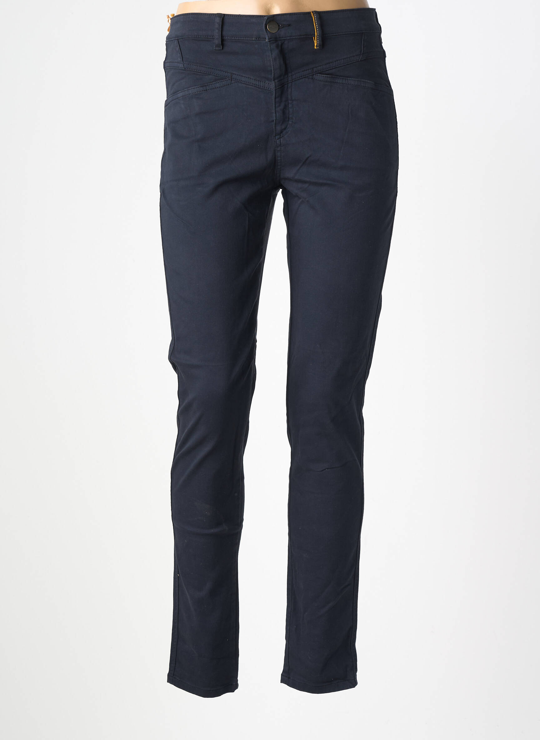 Pantalon slim stretch taille normale bleu COUTURIST femme