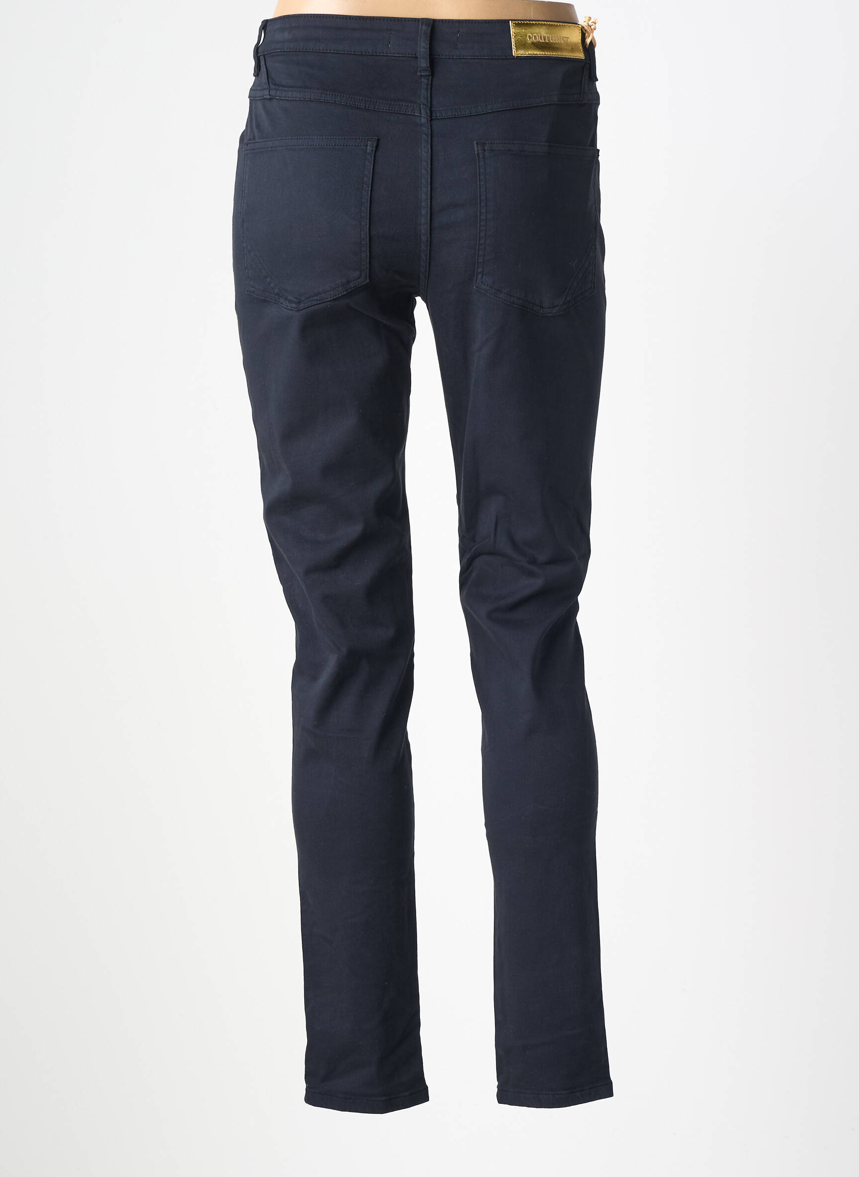 Pantalon slim stretch taille normale bleu COUTURIST femme