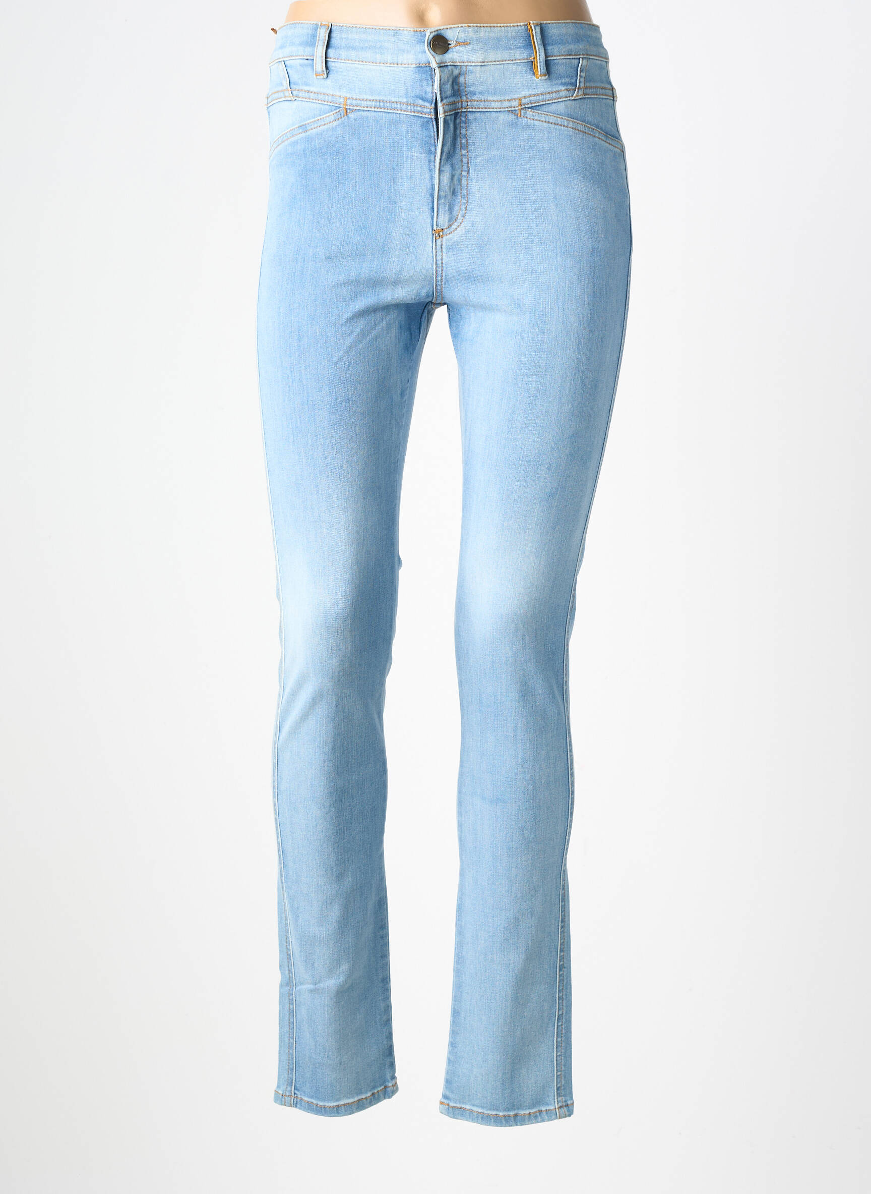 Jeans skinny tissage brut taille normale bleu COUTURIST femme