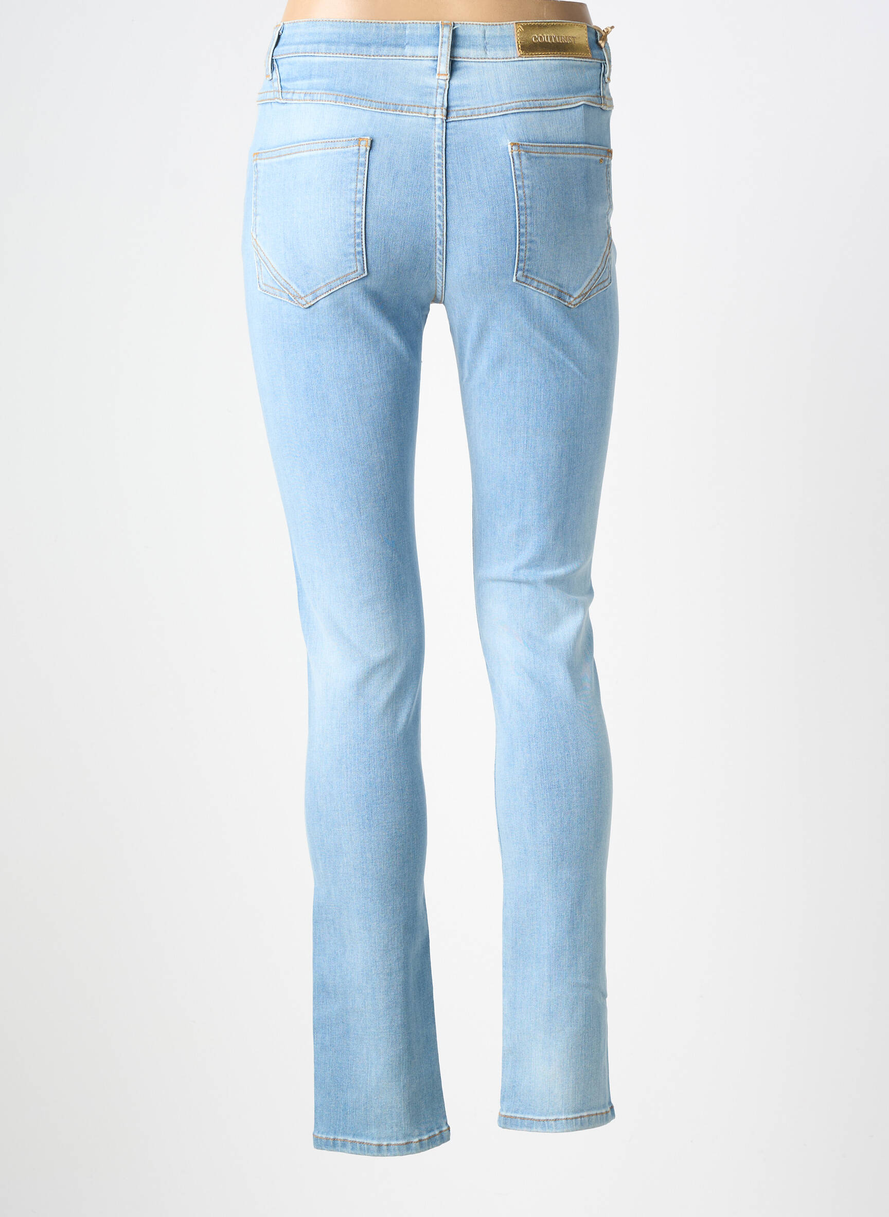 Jeans skinny tissage brut taille normale bleu COUTURIST femme