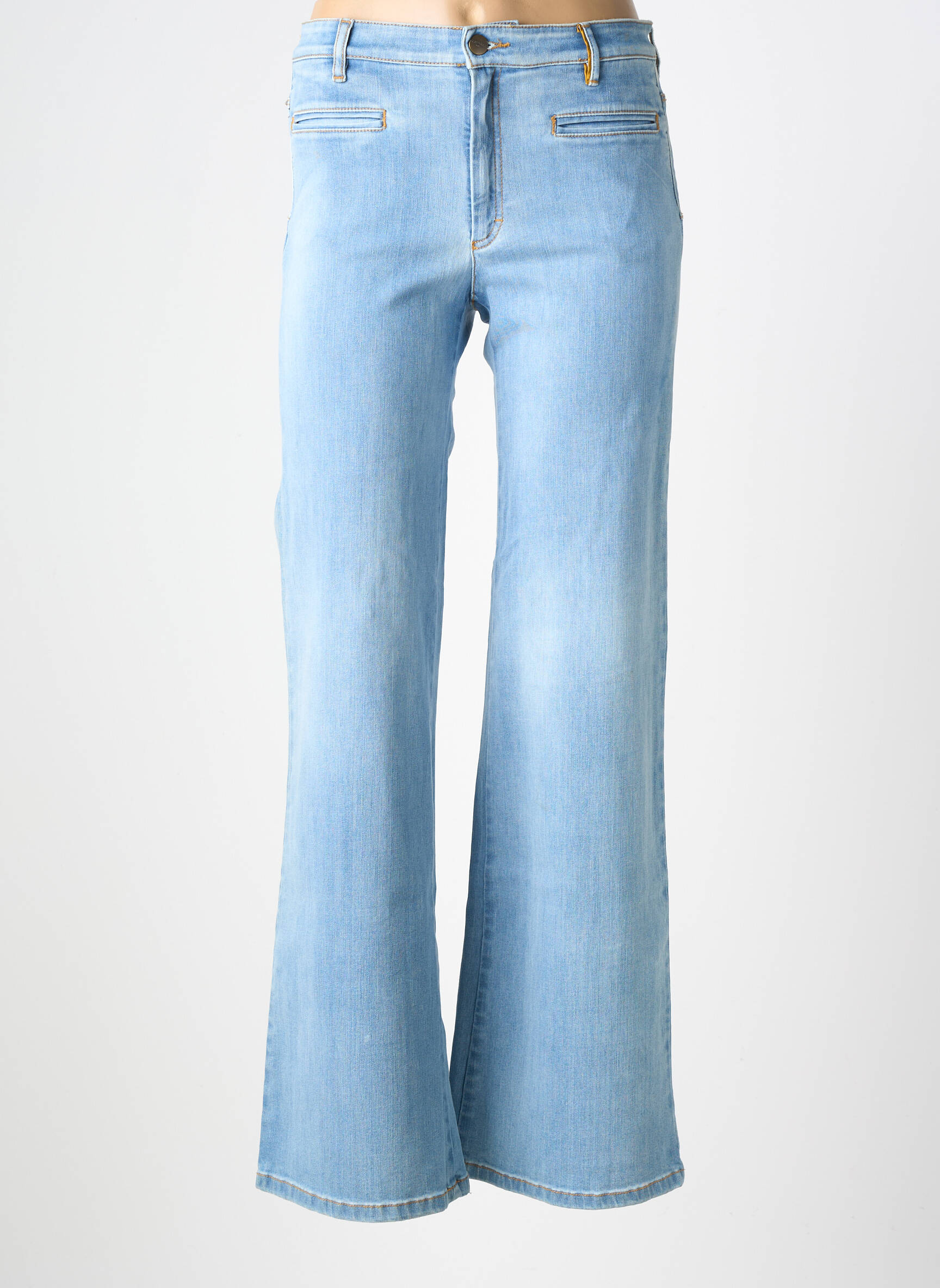 Jean coupe flare taille normale taille normale bleu COUTURIST femme