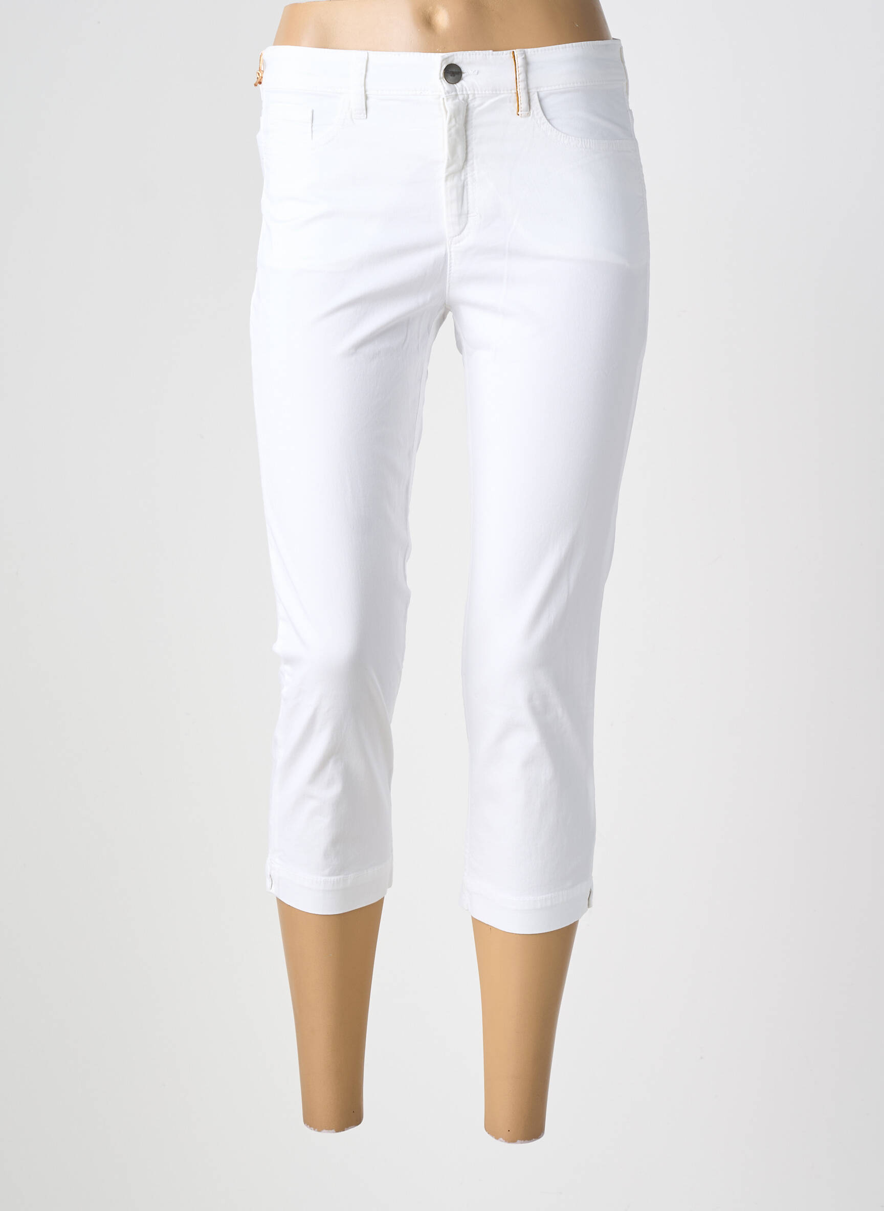 Corsaire stretch taille normale blanc COUTURIST femme