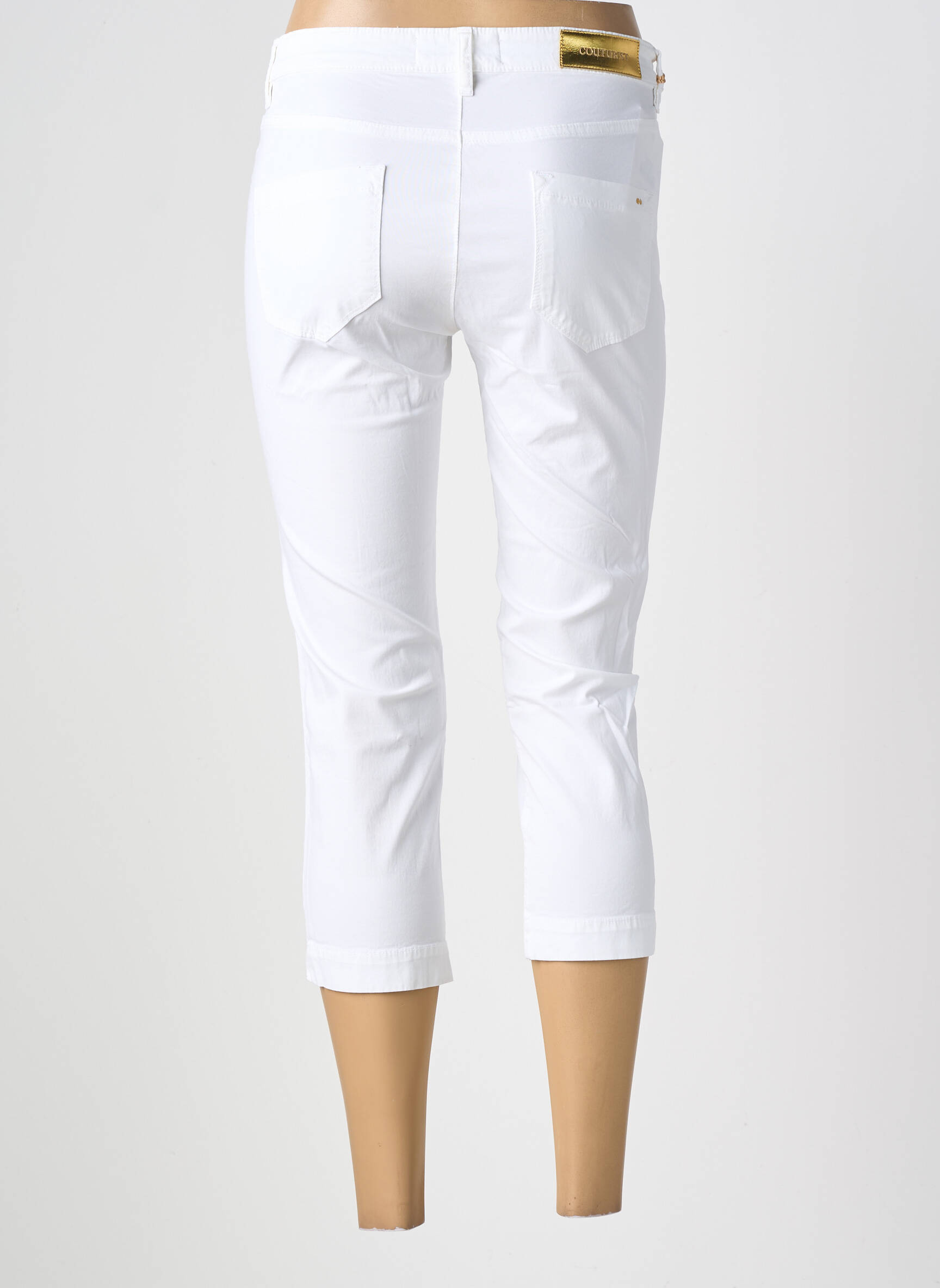 Corsaire stretch taille normale blanc COUTURIST femme