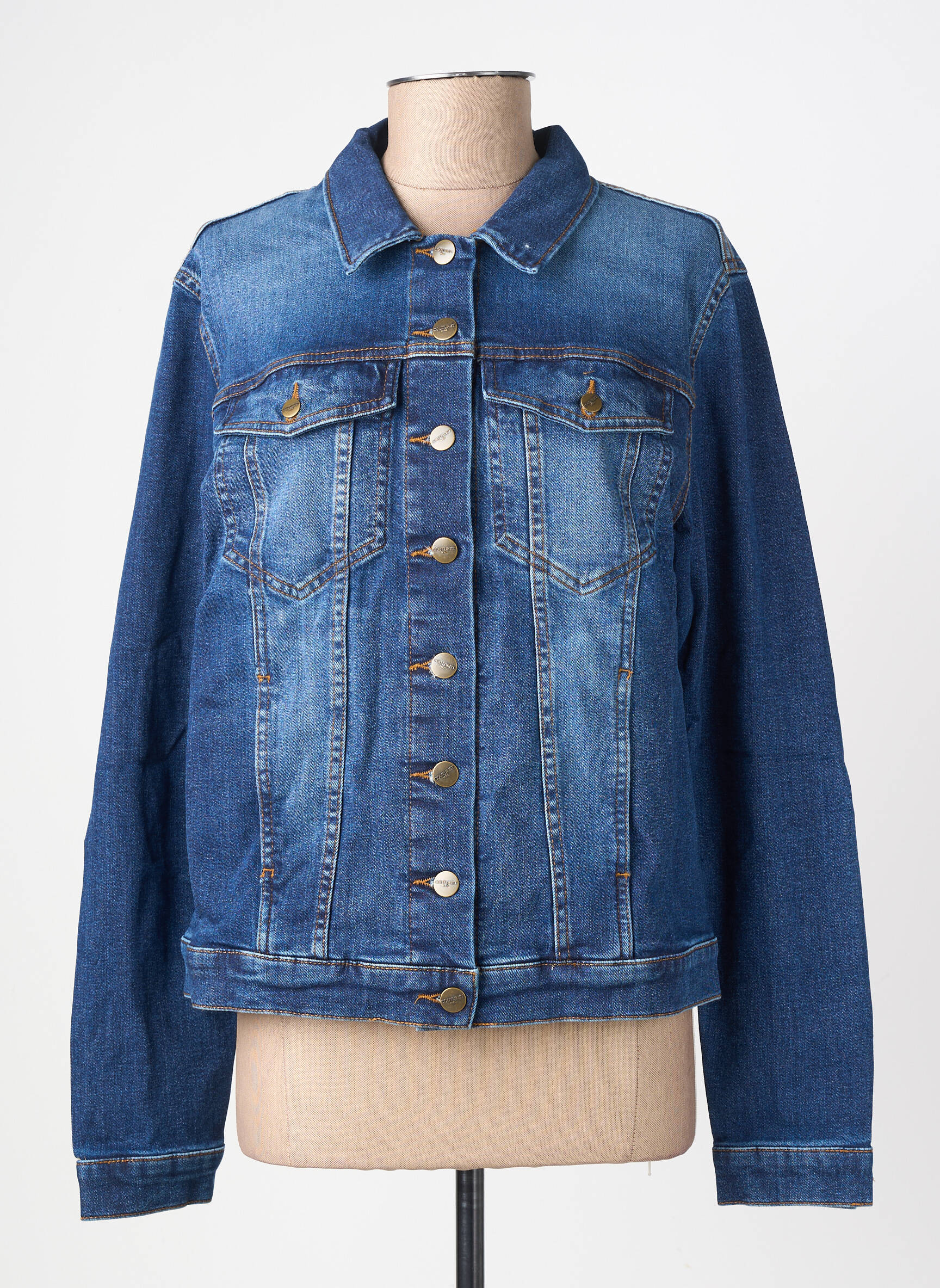 Veste casual coupe droite bleu COUTURIST femme
