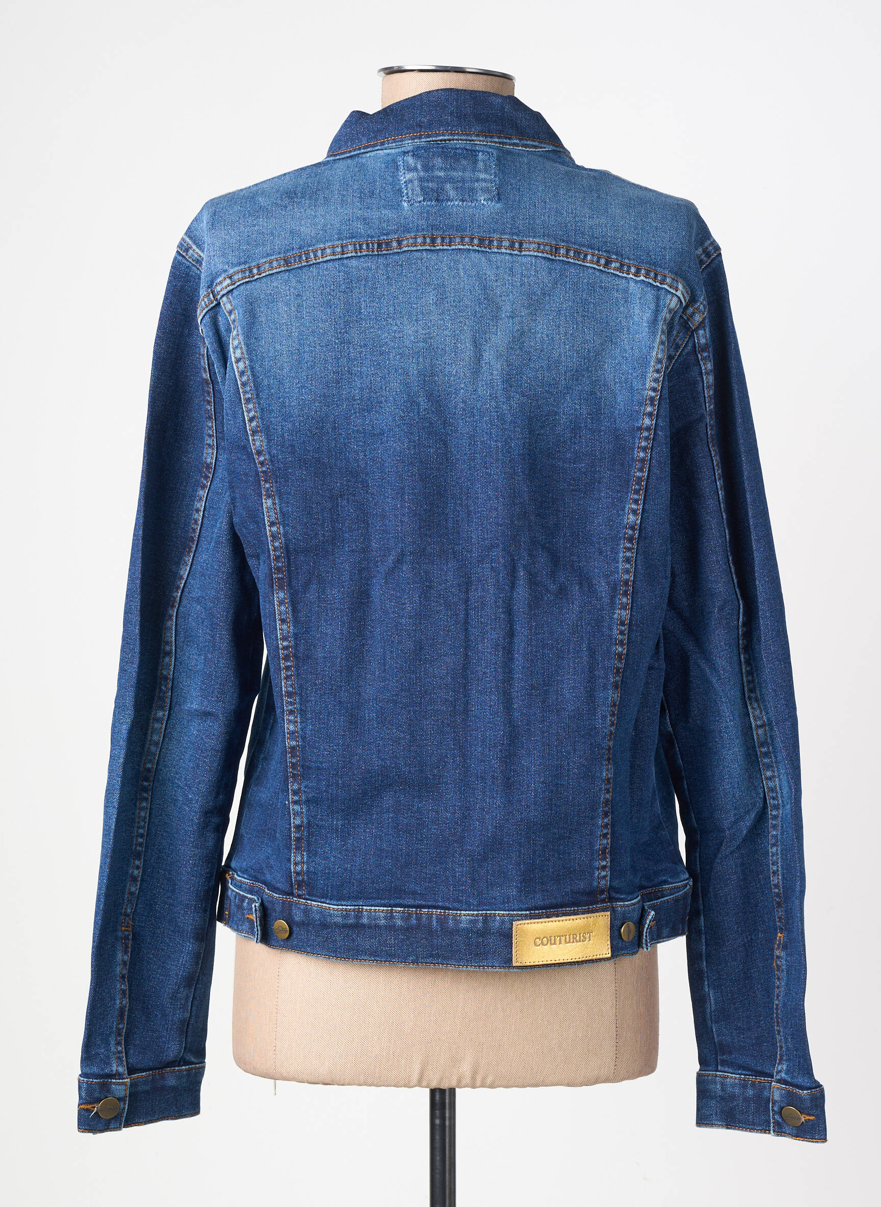 Veste casual coupe droite bleu COUTURIST femme