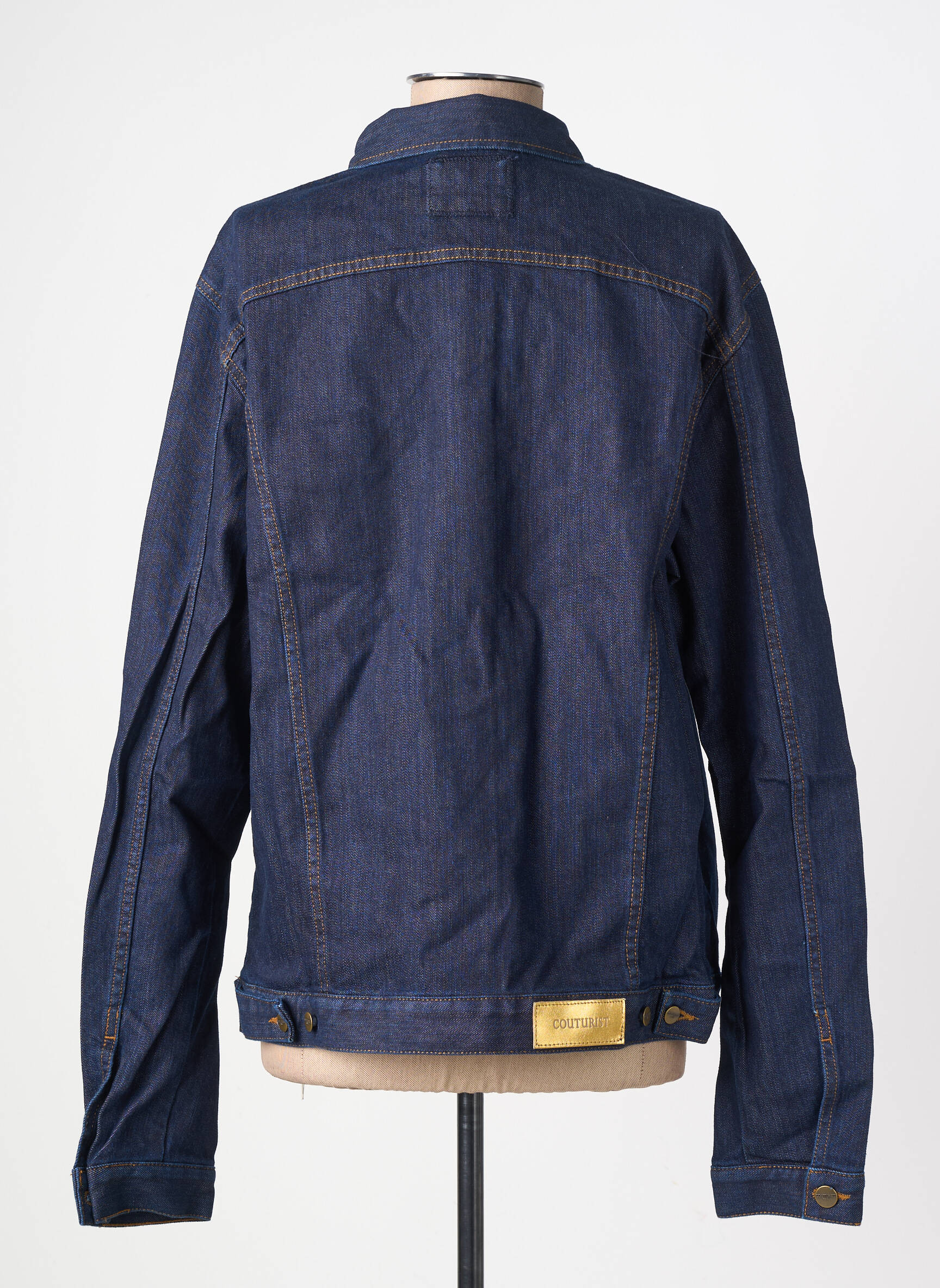Veste casual coupe droite bleu COUTURIST femme