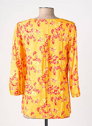 Blouse tissage popeline manches longues orange LA FIANCÉE femme