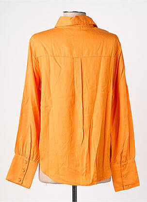 Chemisier tissage popeline manches longues orange LES TROPEZIENNES PAR M.BELARBI femme