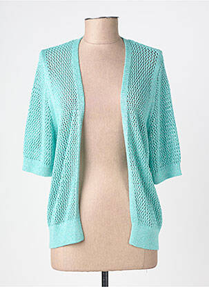Gilet manches longues resserrée sur le bas bleu GARCIA femme