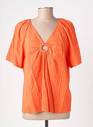 Top manches courtes manches courtes orange C'EST BEAU LA VIE femme