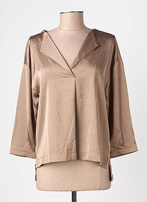 Blouse manches longues manches longues beige DESIRES femme