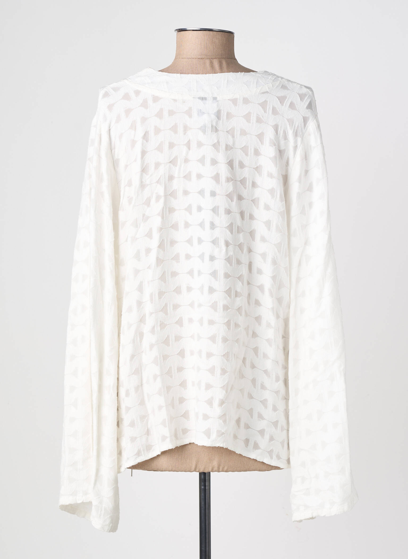 Blouse manches longues manches longues blanc NÜ femme