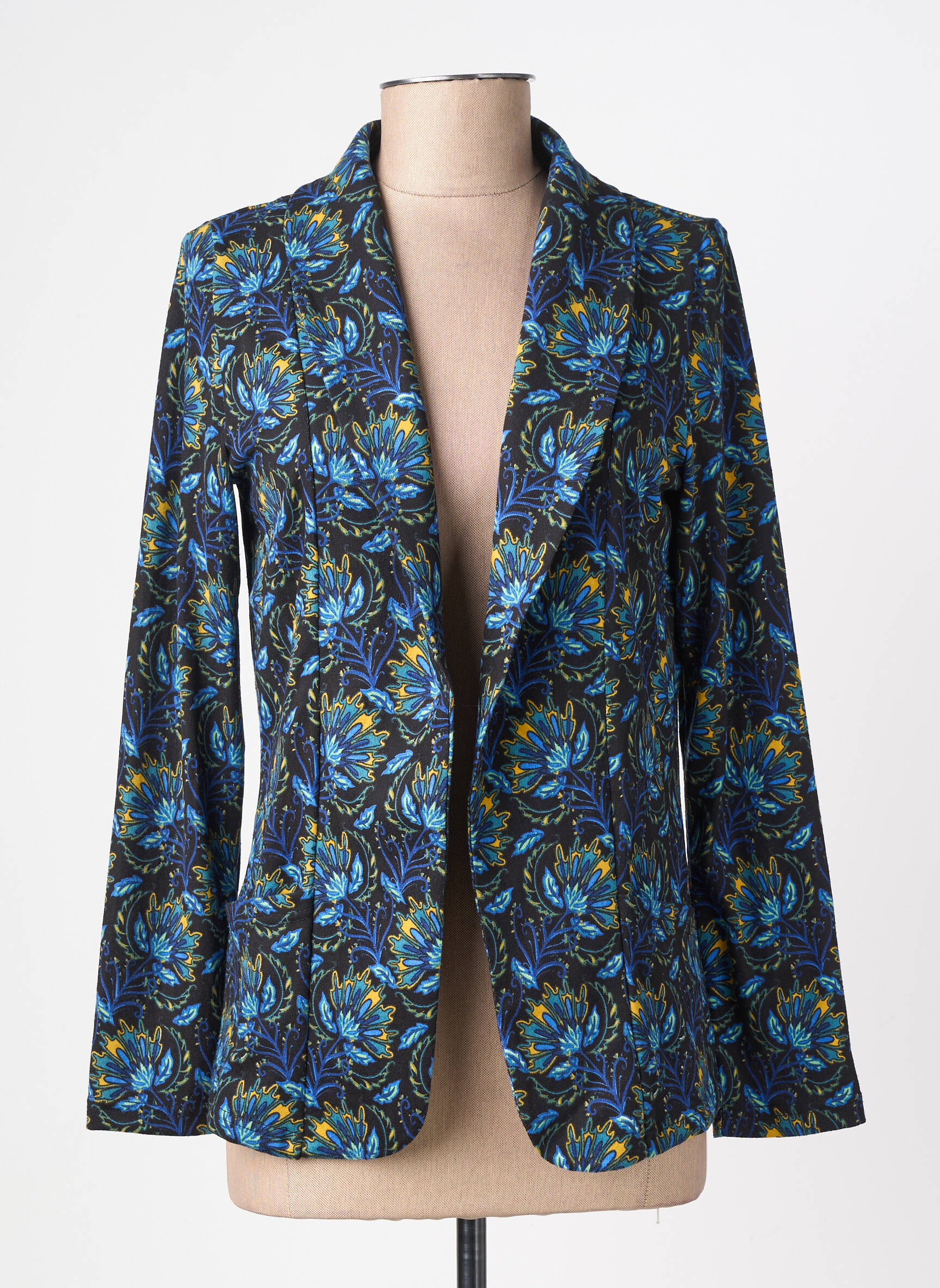 Veste casual col tailleur noir LA FIANCÉE femme