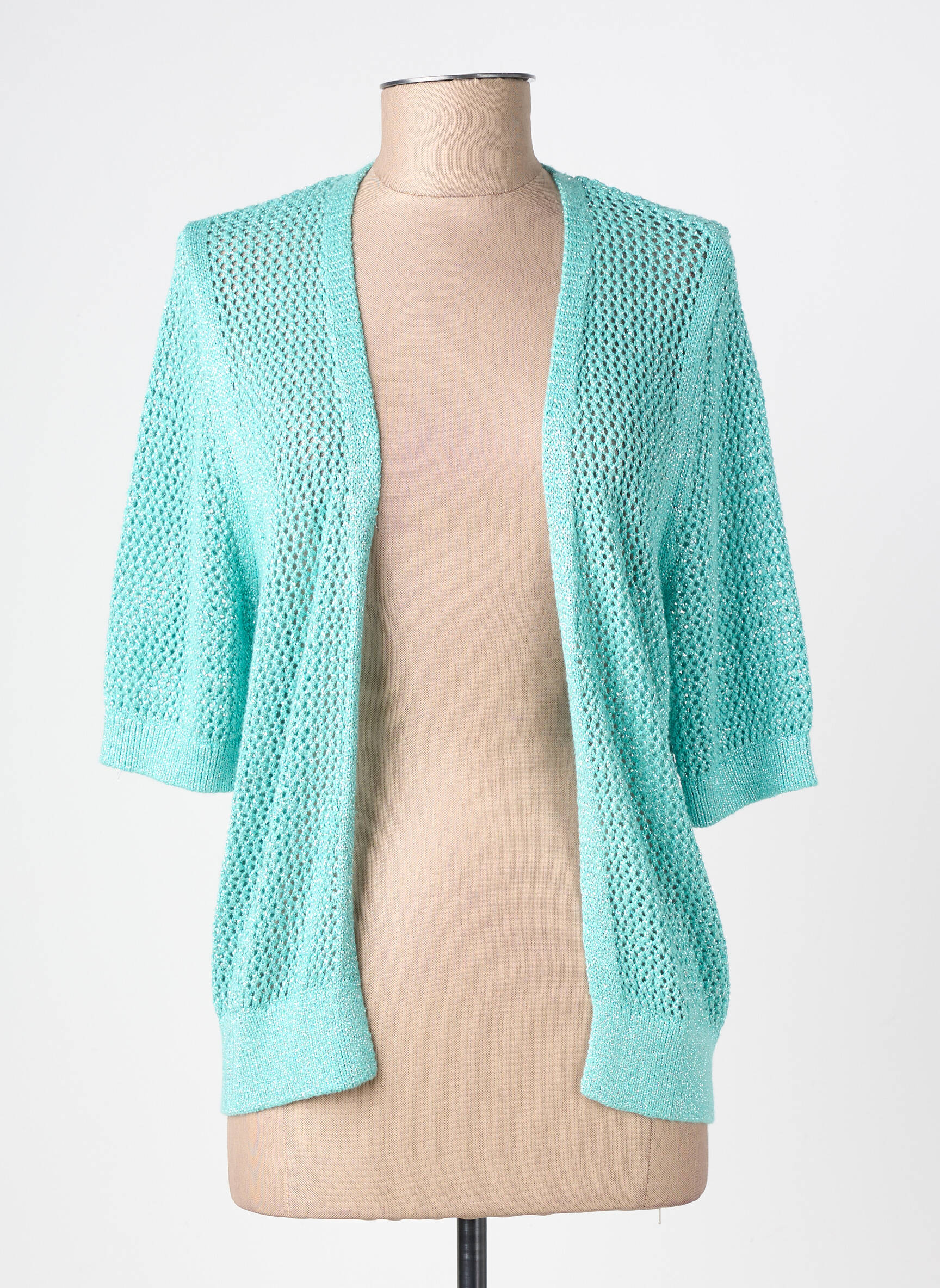 Gilet manches longues resserrée sur le bas bleu GARCIA femme