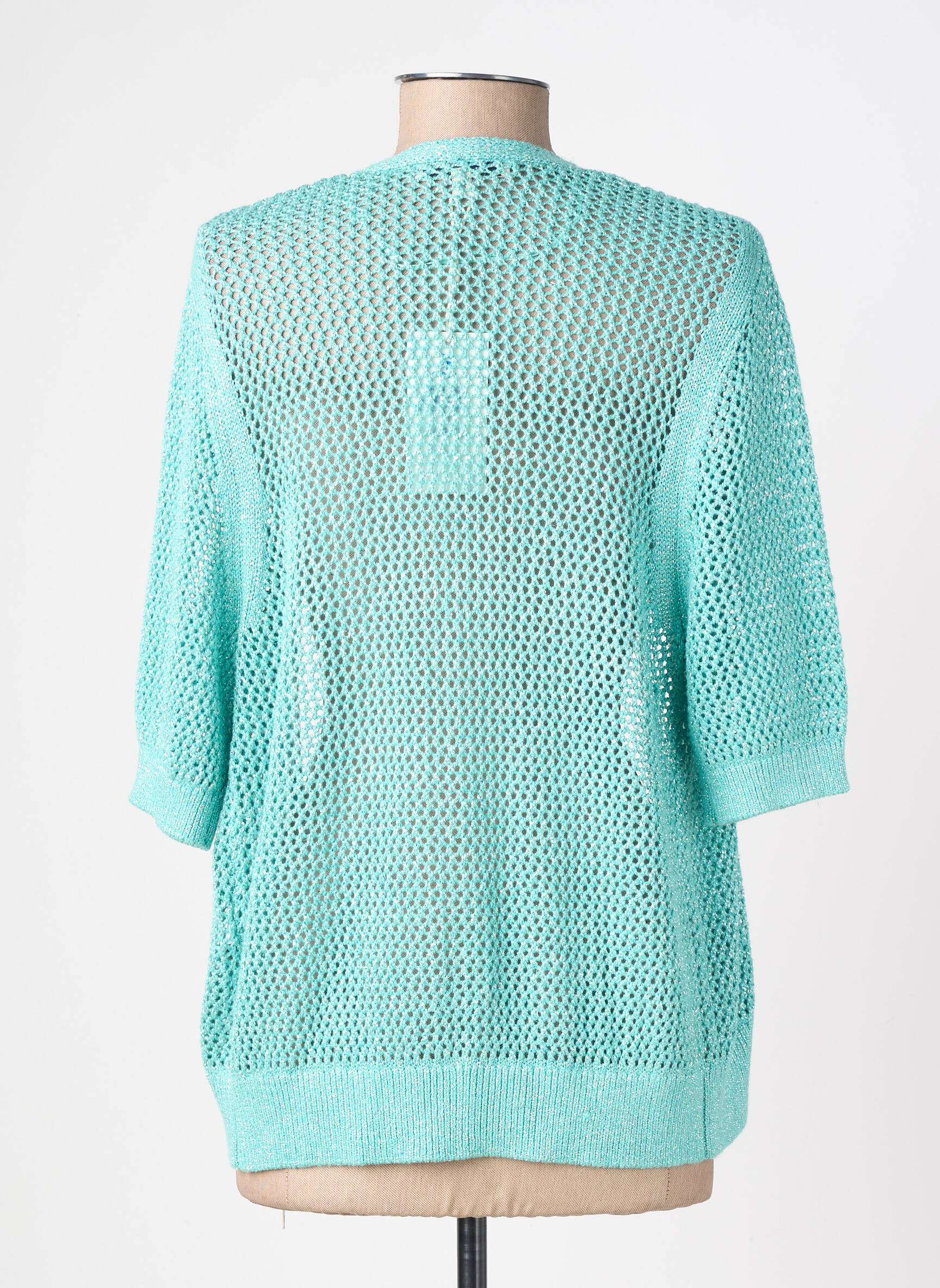 Gilet manches longues resserrée sur le bas bleu GARCIA femme