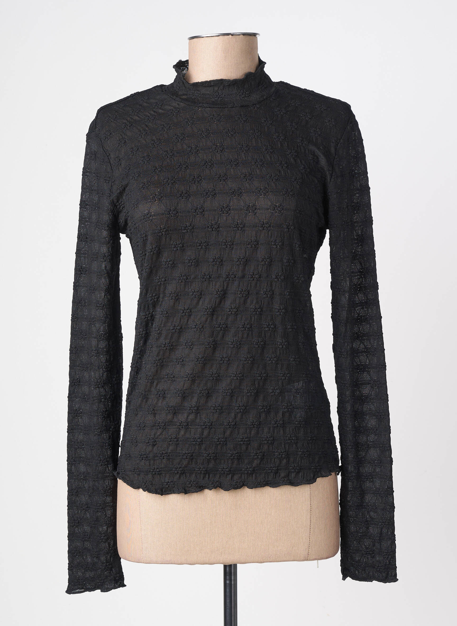 Top manches longues manches longues noir KAFFE femme