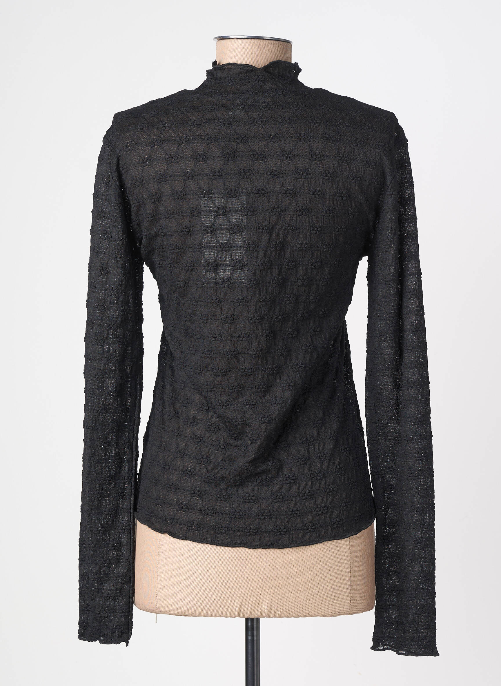 Top manches longues manches longues noir KAFFE femme