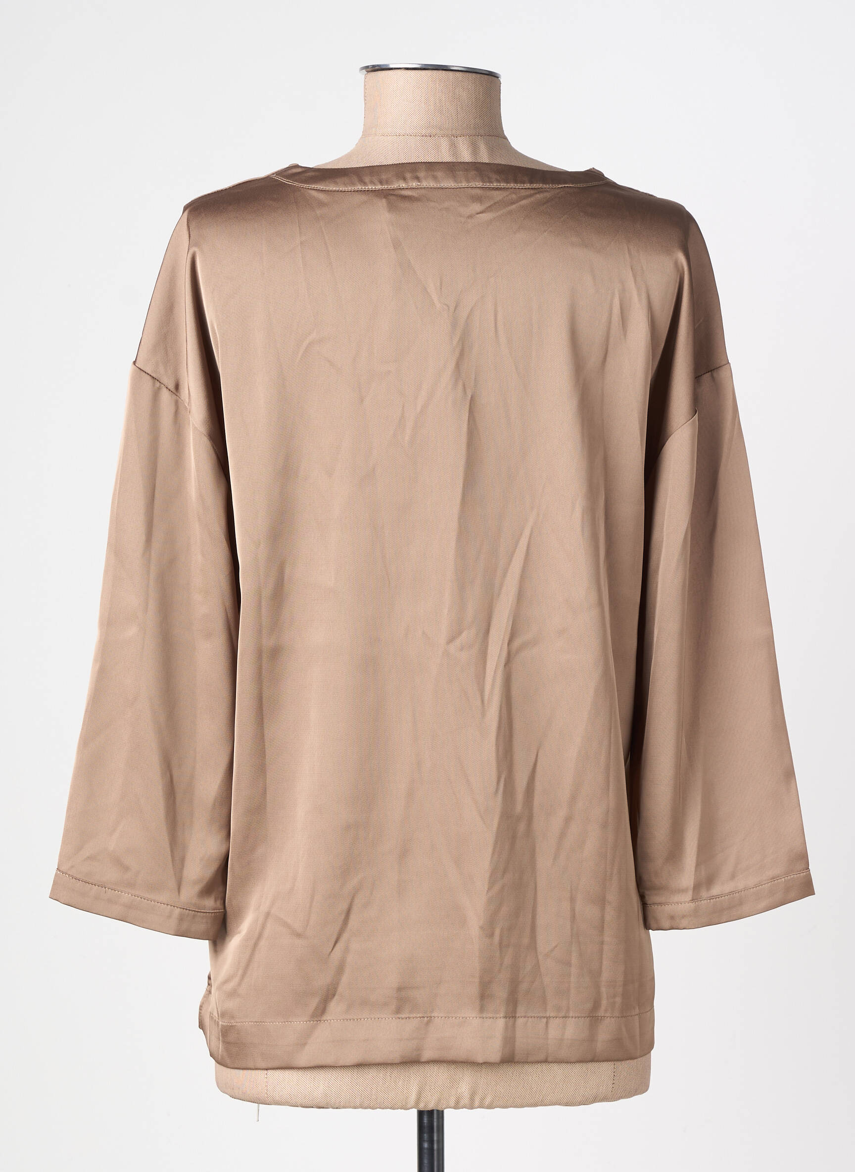 Blouse manches longues manches longues beige DESIRES femme