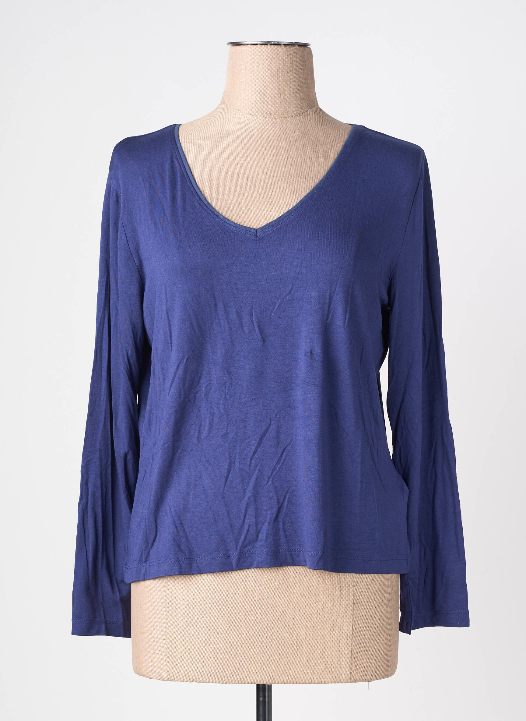Top manches longues manches longues bleu LA FIANCÉE femme
