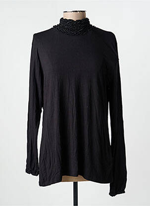 Sous-pull stretch manches longues noir NÜ femme