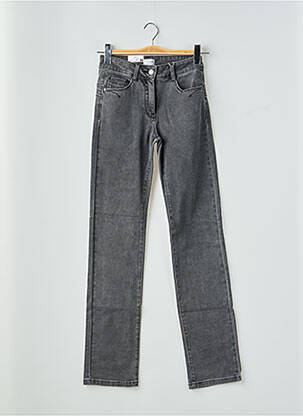 Jeans coupe droite stretch taille normale gris C'EST BEAU LA VIE femme