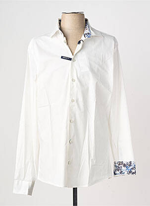 Chemise manches longues coupe droite blanc FQ1924 homme