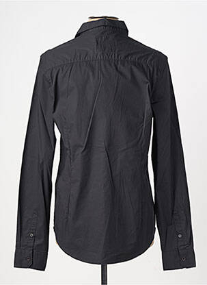 Chemise manches longues coupe droite noir FREEMAN T.PORTER homme