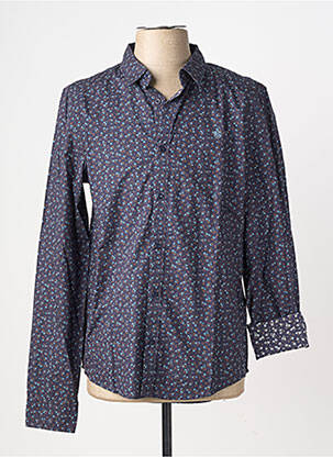 Chemise manches longues imprimé fantaisie bleu FREEMAN T.PORTER homme